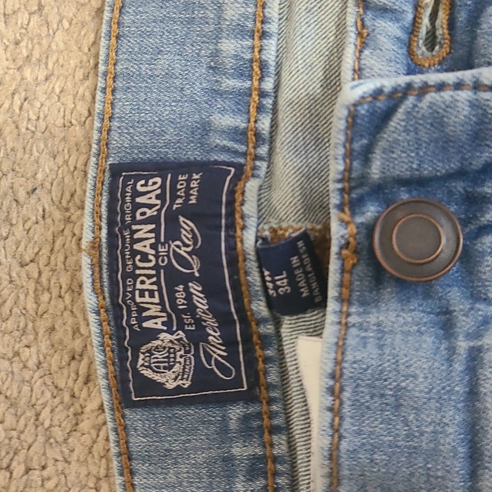 American Rag Jeans, Distressed Blue, 34L